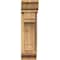 Ekena Millwork Merced Traditional Rough Sawn Bracket w/ Offset Brace, Western Red Cedar, 6"W x 14"D x 22"H BKT0604X14X22MRC01RWR - alternate 3